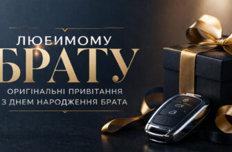 привітання брату з днем народження листівка