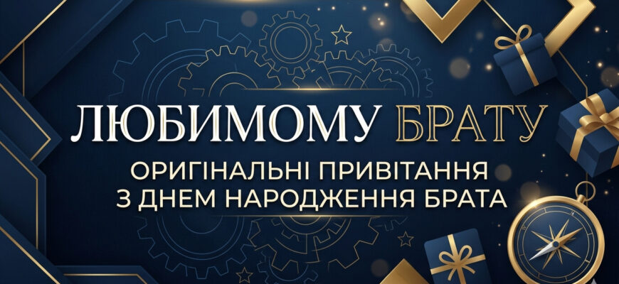 оригінальні привітання з днем народження брата листівка