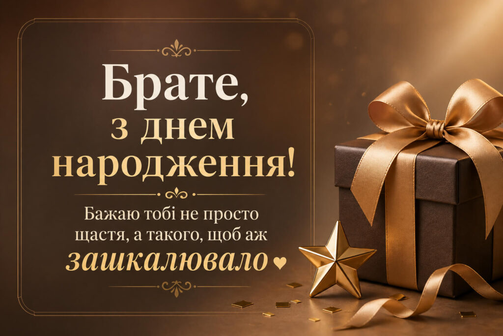 креативні привітання брату від сестри з днем народження своїми словами