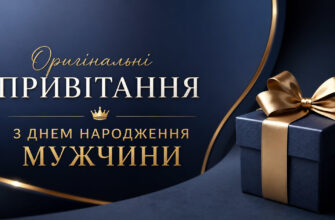 оригінальні привітання з днем народження мужчини листівка