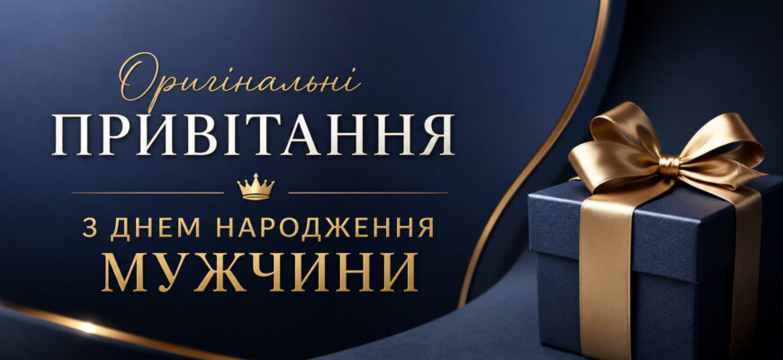оригінальні привітання з днем народження мужчини листівка