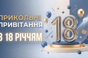 прикольні привітання з 18 річчям текст
