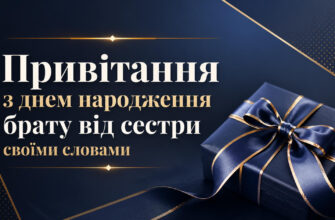 привітання з днем народження брату від сестри своїми словами текст