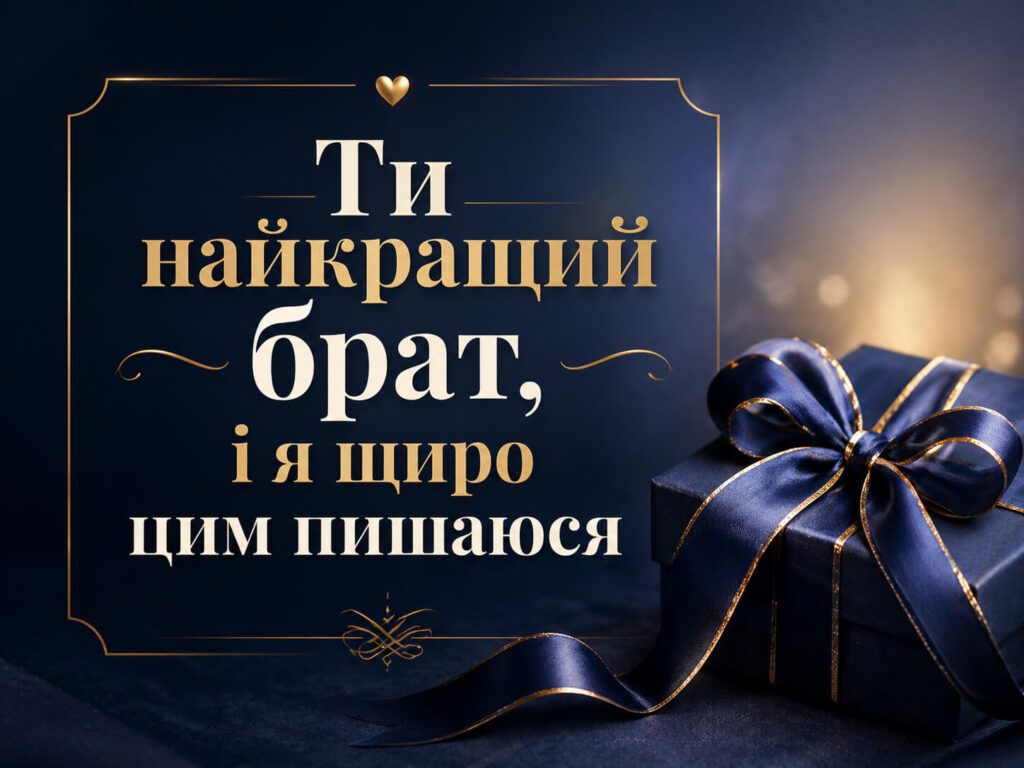 оригінальні привітання з днем народження брата від сестри приклади