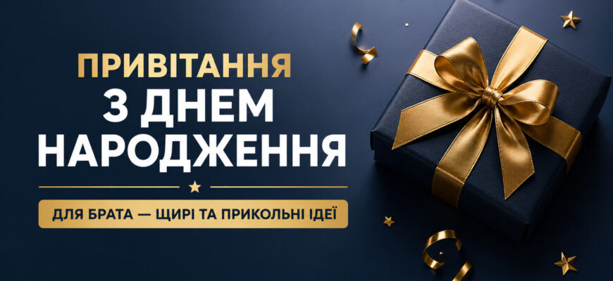 привітання з днем народження для брата своїми словами