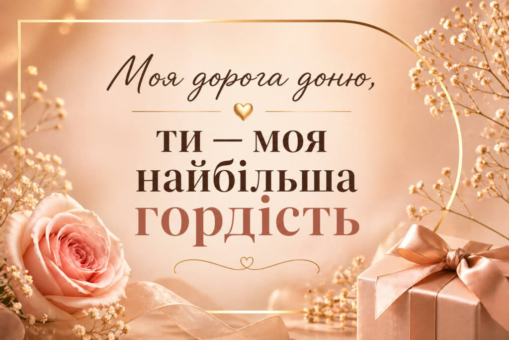 зворушливе привітання для дорослої дочки від мами своїми словами
