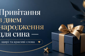 привітання з днем народження для сина від мами текст