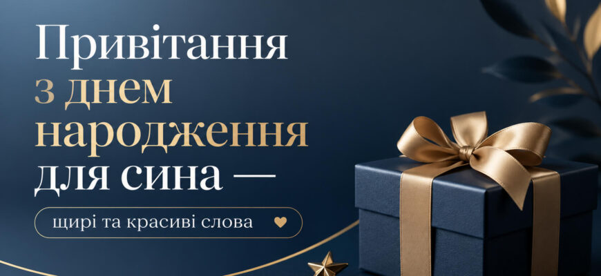 привітання з днем народження для сина від мами текст