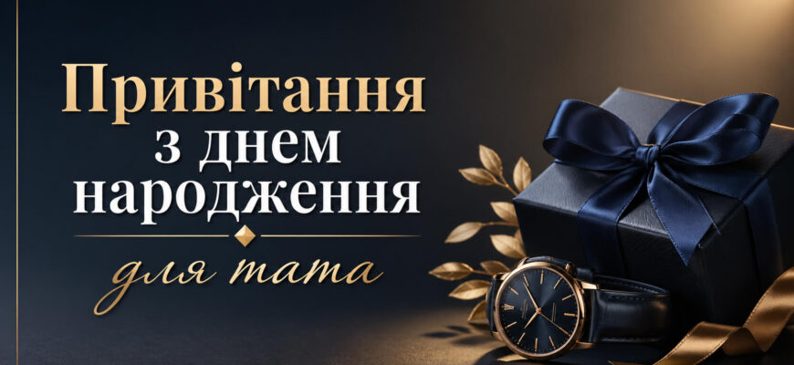 привітання з днем народження для тата текст щирі слова