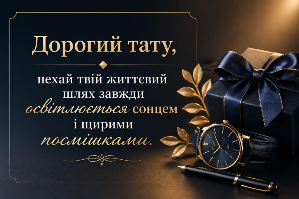 зворушливе привітання для тата від дочки приклад