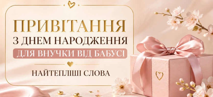привітання з днем народження для внучки від бабусі текст