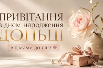 привітання з днем народження доньці від мами до сліз текст
