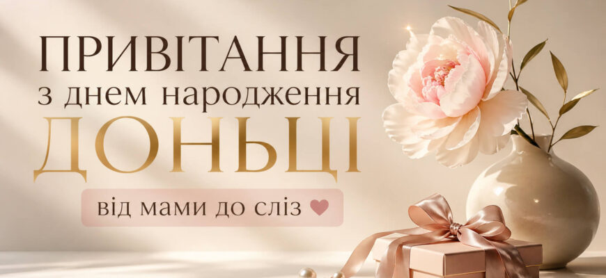 привітання з днем народження доньці від мами до сліз текст