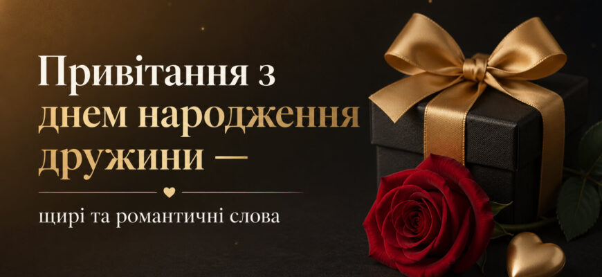 привітання з днем народження дружини від чоловіка текст