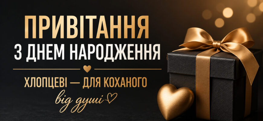 романтичне привітання з днем народження хлопцеві своїми словами