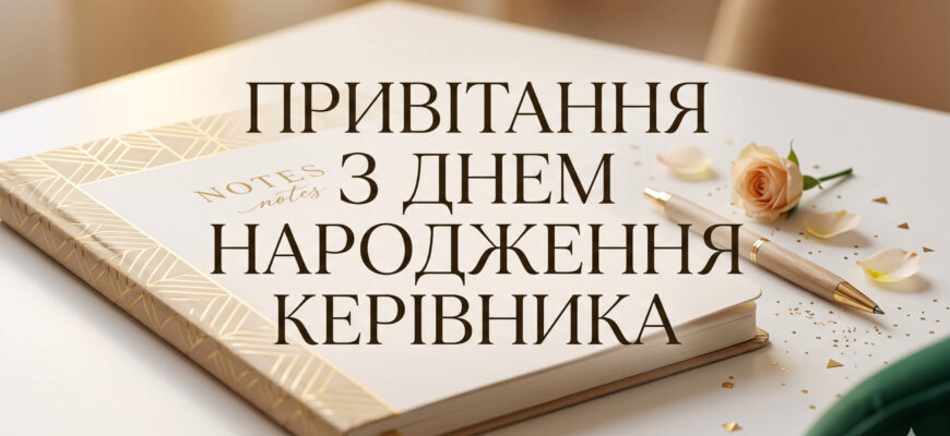 привітання керівника з днем народження приклади текст