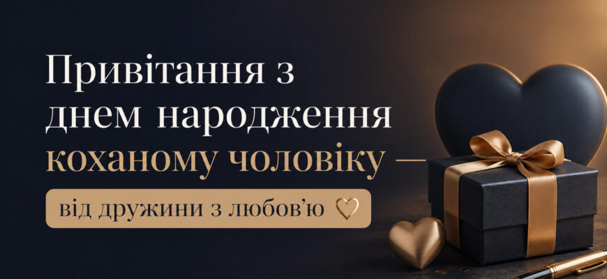 привітання з днем народження коханому чоловіку від дружини текст