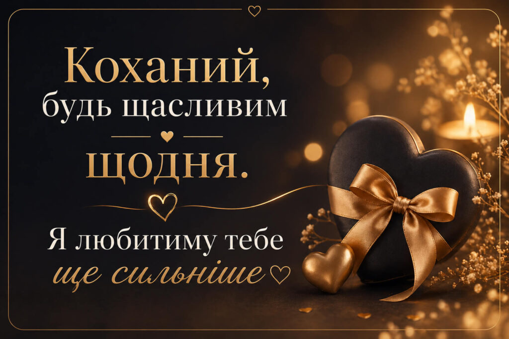 зворушливе привітання коханому чоловіку з днем народження своїми словами