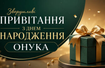 зворушливі привітання з днем народження онука листівка