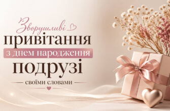 зворушливі привітання з днем народження подрузі своїми словами листівка