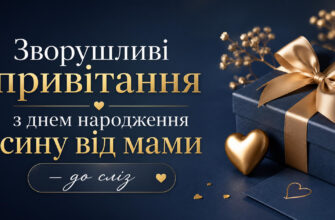 зворушливі привітання з днем народження сину від мами своїми словами
