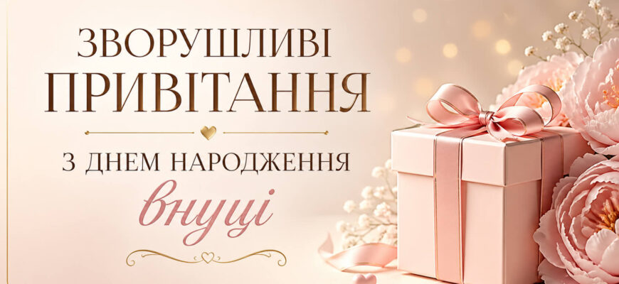 зворушливі привітання з днем народження внуці листівка